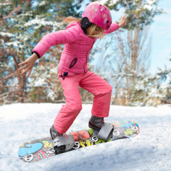 TRIPLE 8 - Wipeout Snow Neon Pink Kids Helmet