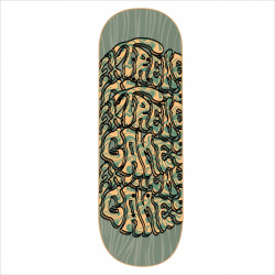 EXTREME GAMES - Slime Repeat Green Mustard 32mm Fingerboard Deck