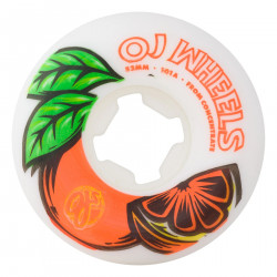 OJ - 53mm From Concentrate White Orange Hardline 101A Wheels