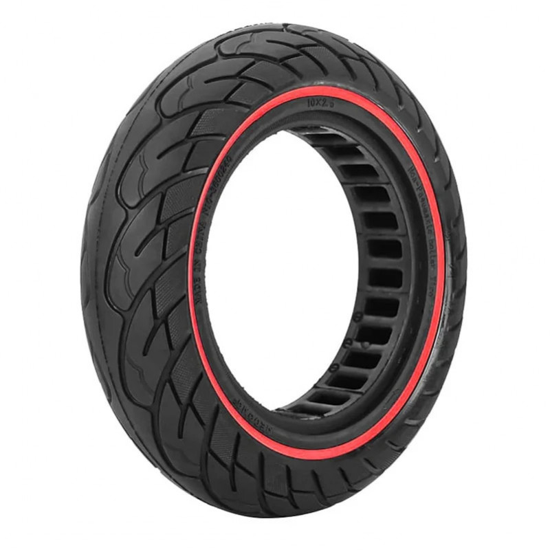 Solid Tire 10X2.125 6.5 New Light Design Red Line for Electric Scooters