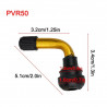 Valvola Tubeless ritorta a 90° PVR 50