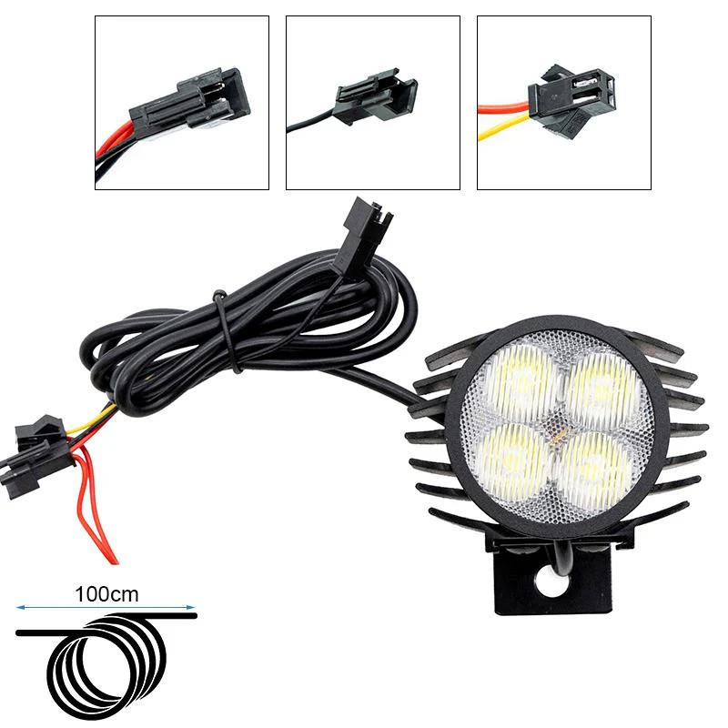 SMARTGYRO - Faro Led con clacson FC1 12-72V per Monopattino Elettrico