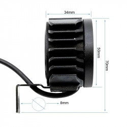 SMARTGYRO - FC1 12-72V LED Headlight with Horn for Electric Scooter for Electric Scooters