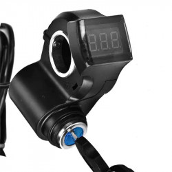 Blocco chiave di accensione con voltmetro e connettore SM per Monopattino Elettrico