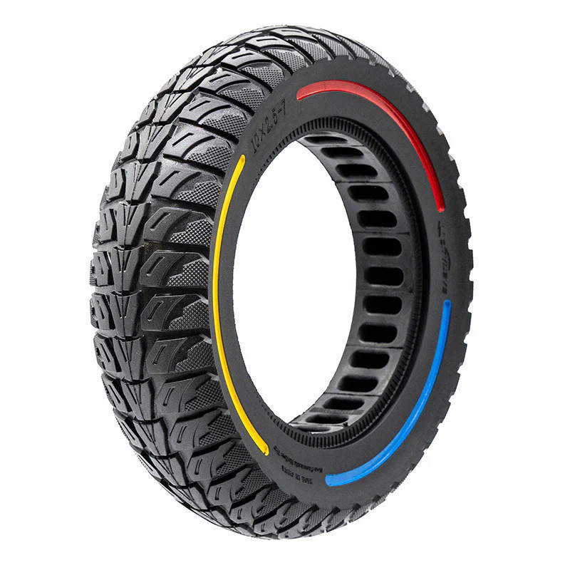 CITYNEYE - Tricolor Solid Tire 10x2.5-7 for Electric Scooters