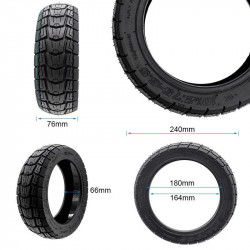 EWHEEL - 10x2.75-6.5 Offroad Tubeless Tire with Gel for Electric Scooters