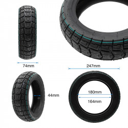 EWHEEL - Pneumatico Tubeless Runflat 10x2,75-6,5 per Monopattino Elettrico