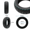EWHEEL - Pneumatico Tubeless Runflat 10x2,75-6,5 per Monopattino Elettrico