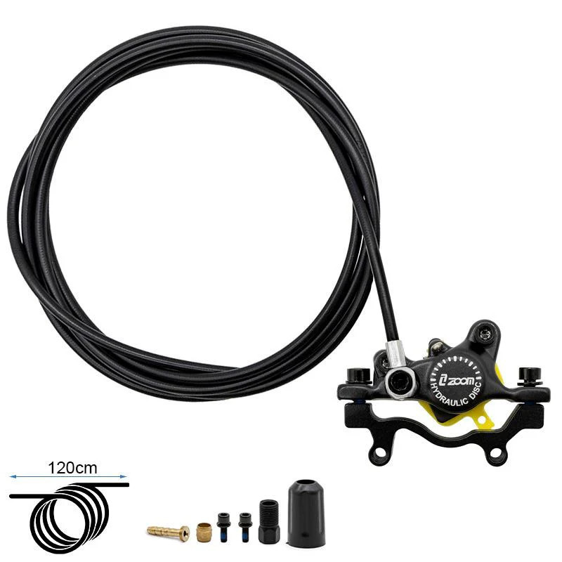 ZOOM - Freno idraulico nero ZOOM CR3 Anteriore Sinistra | 1.2M per Monopattino Elettrico