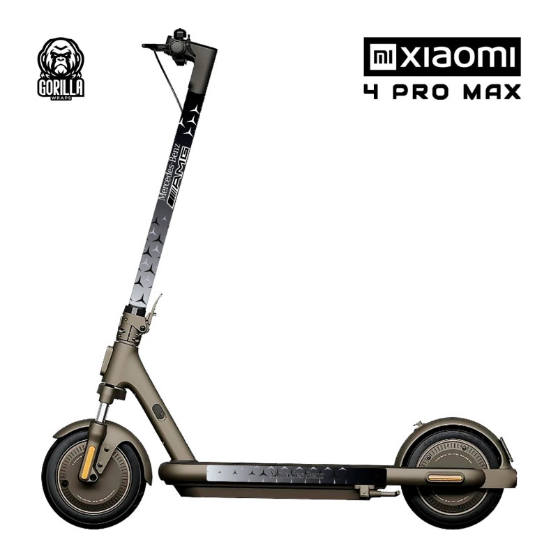 GORILLA WRAPS - Vinile Xiaomi 4 PRO / 4 PRO MAX Mercedes Benz per Monopattino Elettrico