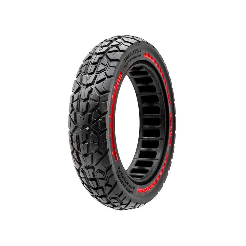 NEDONG - Solid Offroad Tire 10X2.125 - 6.5 (42.5mm) Red For Electric Scooters