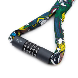 eRIDER360 - Graffiti Fabric Cover Combination Lock