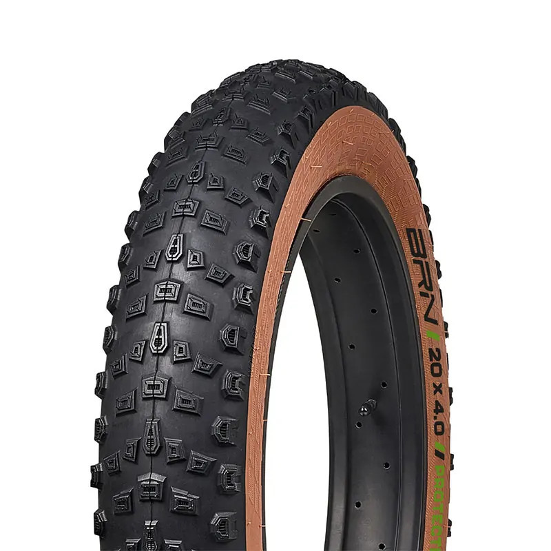 BRN - Copertone Offroad 20x4 Nero/Marrone per Fatbike