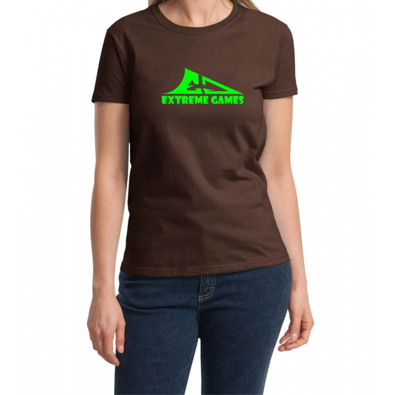 EXTREME GAMES - Bear Brown Logo Green T-shirt