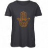 EXTREME GAMES - Dark Grey Hand Of Fatima Orange T-shirt